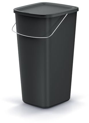 Prosperplast Keden Compacta Q Basic Corbeille à papier noir capacité 25 l