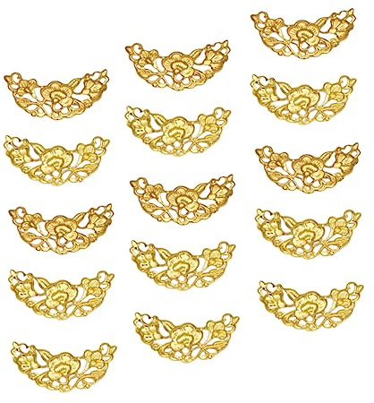 BELLIFFY 100pièces Épingles à Cheveux Doré Forme De Croissant Pour Mariage Accessoires De Tête Et