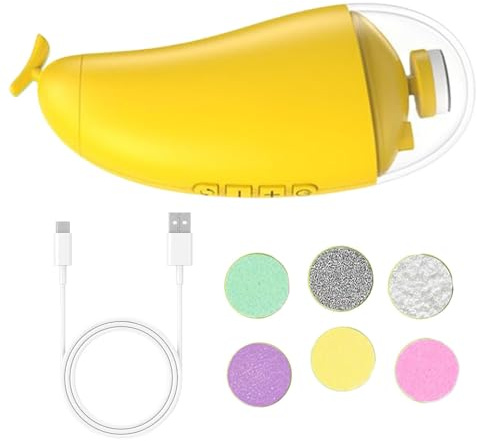 Lima de uñas eléctrica para bebé, esmalte de cuidado de uñas, cortaúñas de seguridad recargable por USB, cortaúñas para hombres y mujeres
