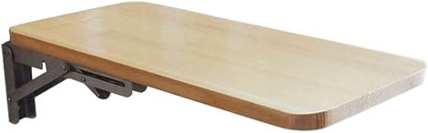 HEIDOUOZ Wandklapptisch Küchentisch, Wandtisch klappbar, Küchen-Esstisch, Heimbüro, Arbeit, Laptop-Computertisch, hängende, herunterklappbare Bücherregale aus Holz, Lerntische(60x40cm/23inchx16inch)
