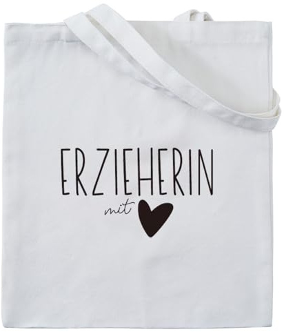 RF&CM Baumwolltasche,Geschenk für Lehrkräfte, Geschenktasche - Abschiedsgeschenk, Lehrerin mit Herz Tasche,Geschenkidee Lehrer Professor Geschenk Tasche Handtasche Einkaufstasche