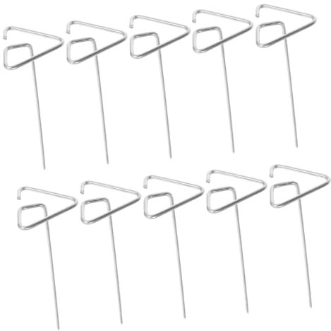 Kisangel 10 Pièces Lot De Brochettes Pour Barbecue Brochettes Réutilisables Pour Friteuse à Air Avec Support En Acier Inoxydable