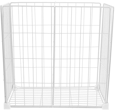HOODANCOS Divisori per Ripiani Congelatore a Pozzetto in Filo Metallico Cestello Inferiore Organizer Impilabile per Conservazione Alimenti Struttura Robusta e Facile Montaggio per