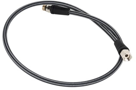 Vilgftyiet Hochdruckschlauch zum Tauchen, 300 bar für geflochtenen Kohlefaser-Reglerschlauch mit 7/16-20UNF-Gewinde, kompatibel mit Freizeit-Tauchmessgeräten, 150 mm/650 mm/800 mm Optionen