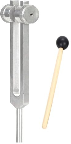 Healing Stimmgabel Set, Klangheilungsinstrument mit Hockey Puck Aktivator, inklusive 32HZ, 64HZ, 128HZ Stimmgabeln