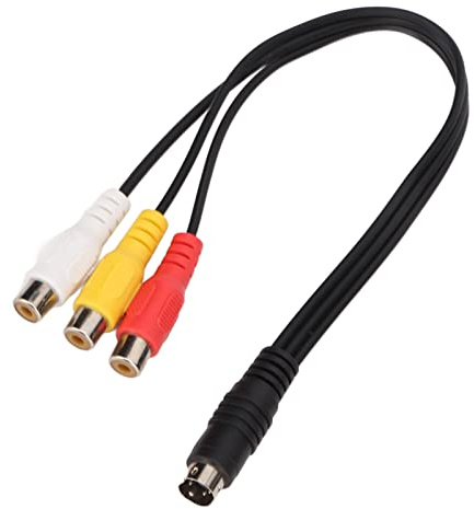KKPLZZ Cavo S Video da 4 Pin a, Cavo Adattatore con Doppia Schermatura con Nucleo in Rame, Plug and Play con Design Ad Alta Precisione, Trasmissione Chiara del S