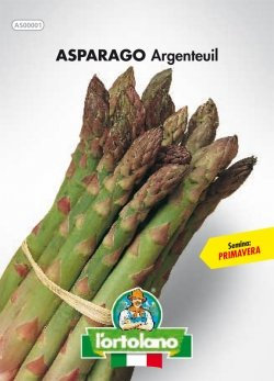 Sementi orticole di qualità l'ortolano in busta termosaldata (160 varietà) (ASPARAGO D’ARGENTEUIL)