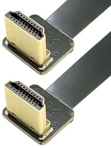 chenyang Cavo piatto FPV HDMI tipo A maschio a maschio HDTV FPC da 0.5M per la fotografia aerea multicottero 90 Degree Down Angled