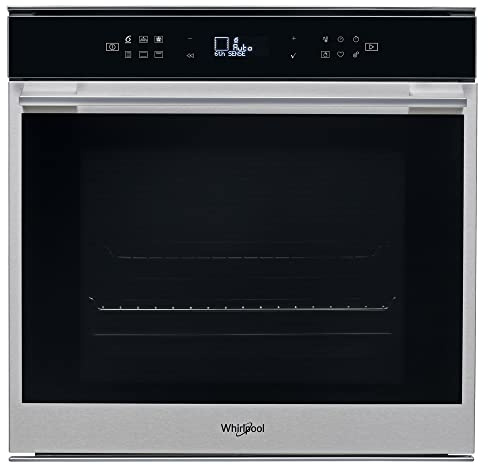 Whirlpool Europe OM4 4BS1 H Four traditionnel W7, 73 litres, verre noir et cadre anti-empreintes digitales