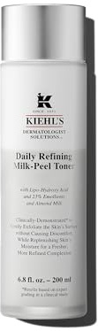 Kiehl's Daily Refining Milk-Peel Toner, Gentle Exfoliating Facial Toner, Refines Skin Texture, Brightens & Softens Skin, Restores Moisture, with Lipo-Hydroxy Acid & Almond Milk - 6.8 fl oz