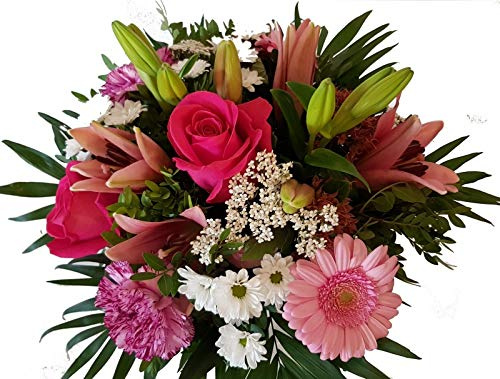 Flora Trans Blumenstrauss zum Geburtsatg echte Blumen -Pink Lady - von Flora Trans