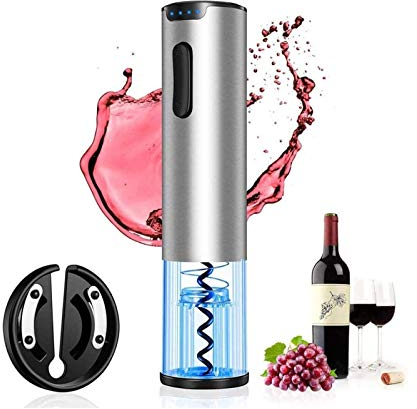 WERCHW Abridor de vinos eléctricos, sacacorchos de Vino automático, botón de Bolso de Bolso de un Solo Clic, abridores de Botellas de Vino Recargable con luz LED para el Restaurante del Party Home