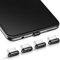 Frienda 4 Stück USB C Staubstecker Typ-C Staubschutzhülle Kompatibel mit Samsung Galaxy S21/Ultra Redmi Note 10 Pro Huawei Mate 30 Port Kappenschutz für Meiste Typ-C Handy und Tablet (Schwarz)