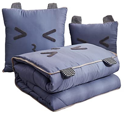 XYXH 2-in-1-Kissen-Reisedecke 50x50cm, Faltbare Tragbare Wurfkissen-Steppdecke, Multifunktionale Kissendecke, Rückenstützkissen Für Auto, Büro, Zuhause, Schlafen, Nickerchen