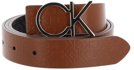 Calvin Klein Gürtel Re-Lock CK Rev Belt 30MM W120 Cognac/Brown Mono braun dunkelbraun wendbar
