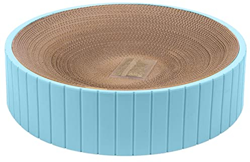 Katzen Kratzbrett Kratz Pappe Katzenbrett Doppelseitiger Katzen Kratzpappe Rund Katzen Kratzmöbel Kratzspielzeug Katze Pappe Für Kratzbaum Schäden An Möbeln 30 X 30 X 7cm