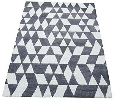 Grau Beige Teppich 100% Wolle 160X230 cm Orientteppich Handgetuftet HT267