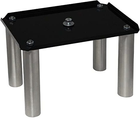 MOCAVI Stand 600b Paket-Briefkasten-Ständer schwarz-edelstahl Ständer zum Einbetonieren Standfuß Briefkasten Paketbox Erhöhung für PBox65