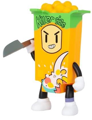 Bizak Stumble Guys Cerial Killer, 11 cm, bewegliche Action-Figur, offizielle Lizenz, Sammler, Erwachsene Fans und Jungen oder Mädchen ab 8 Jahren (64116012)