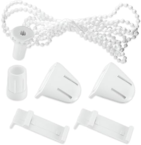 Lunriwis Rollo Halterung Fenster, 17mm Doppelrollo Klemmhalter Beschläge Set, Klemmfix Halterung Rollo, Klemmträger Rollo für Verdunkelungsrollo, Seitenzugrollo (Weiß)