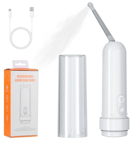 Rechargeable Portable Bidet for Travel 180ML, IPX7 Waterproof Electric Bidet Sprayer with 3 Spraying Modes for Personal Hygiene Cleaning, Soothing Postnatal Care, Perineal & Hemorrhoid Treatment