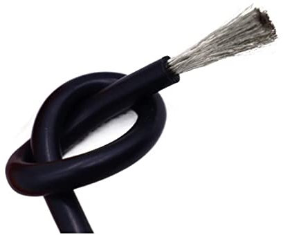 Schutzkabel, 1 m, 14 AWG, 2 mm, quadratisch, ultraflexibler Silikonkautschuk-Kupferdraht, hitzebestäktronisches Verkabelungskabel, Erdungsdraht (Farbe: Rot, Größe: 14 AWG (2 mm quadratisch).