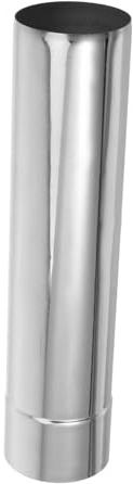 Toddmomy Accesorios de Acero Inoxidable Conducto de Chimenea Recto para Estufas de Leña Escape de Humos Uso Camping