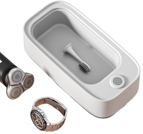 Mppchhn Machine de nettoyage de lunettes à ultrasons, machine de nettoyage à ultrasons pour bijoux - Outil de nettoyage entièrement automatique 45 000 Hz - Nettoyeur de bagues à ultrasons, Bases en