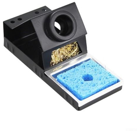 Oniissy Duty Soldering Iron Holder, Reliable Stand With Integrated Brass Wool And Cleaning Sponge For Convenience