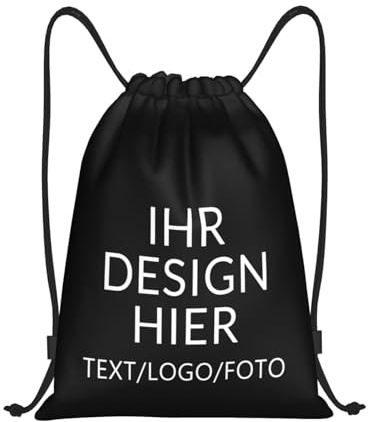 ROHBVMN personalisiert rucksack in Großpackung mit Ihrem Logo –personalisiertes turnbeutel für Herren und Damen, Schwimmtasche, kleine Sporttasche, Kordelzugtasche, ideal für Sport und Freizeit