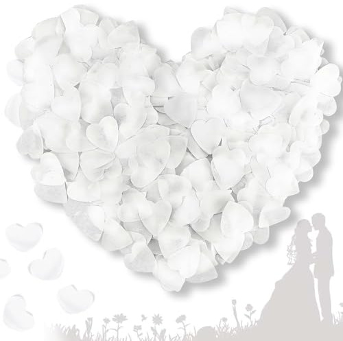 10,000 Pcs Biodegradable Wedding Confetti- Premium 100g Eco-Friendly Wedding Confetti for Tables, Aisle & Photo Shoots (Covers 20-25 Guests)