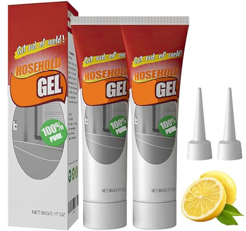 Gel removedor de moho, potente limpieza del hogar, gel removedor de manchas de moho, altamente eficaz en penetración, adecuado para paredes, baños, lavadoras, ventanas y limpieza de huecos de azulejos