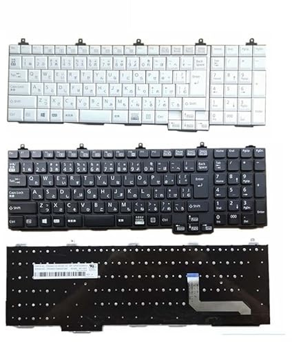 JYJYGDM Laptop-Teile JP JA Laptop Japanische Tastatur for Fujitsu Lifebook A572 A574 A743 / G(White)