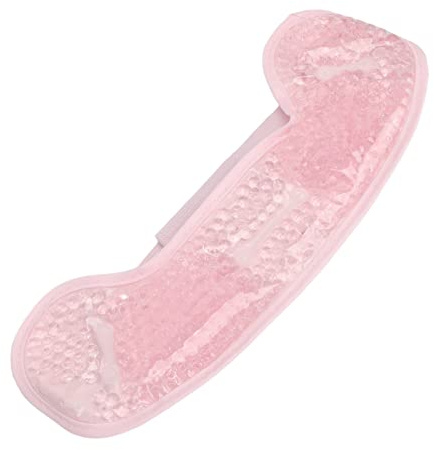 Migräne -Eisbeutel -Stirnband mit Gelperle Zur Schmerzreduktion | Heiße oder Kalte Kompress Migräne ICE Wrap | Kopfschmerz Relief Gel Pack in Pink