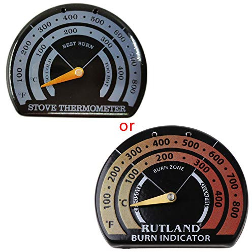 Wood Fan Stove Thermometer with Probe Household Sensitivity Barbecue Oven Tool Fan Wood Burning Oven Temperature Meter