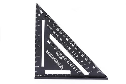PEC Tools 7 Rafter Square, Laser-Etched Graduations, Convenient and Quick Tool for Framing