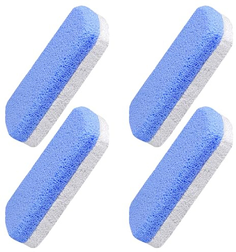 ULTECHNOVO Juego 4 Piedras Pómez para Pies de Doble Cara Exfoliante de Vidrio Espuma Elimina Piel Muerta y Callos Piedra Exfoliante para Talones Ásperos y Manos Cuidado Portátil