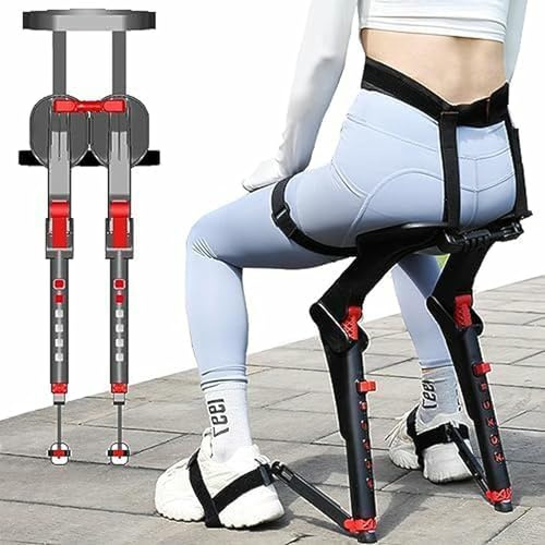LASDERTV Portable Wearable Seat Supports Legs - Invisible Exoskeleton Chair, Distributes Weight Evenly, for Hikers & Trail Watchers
