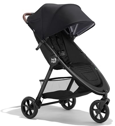 Baby Jogger City Mini GT3 Stroller | All-Terrain Pushchair | Lightweight, Foldable Travel Stroller | Rich Black