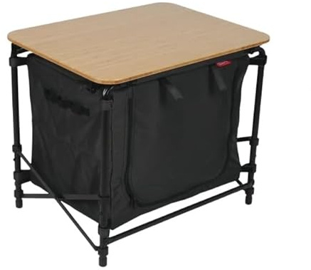 Happy Rhino - Campingschrank Nephin - Faltschrank - Aufbewahrungsschrank - Camping - Grau - Faltbar