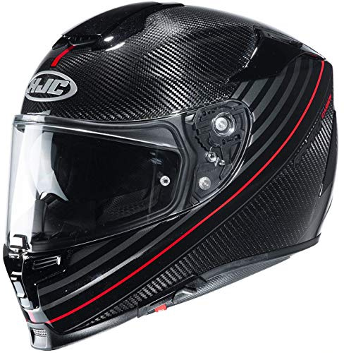 HJC Motorradhelm RPHA 70 CARBON ARTAN MC1, Schwarz/Rot, S