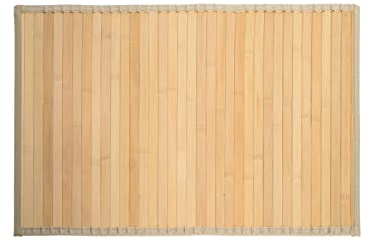 HERSIG - Alfombra de Bambu Natural | Alfombra Rectangular - 40 x 60 cm
