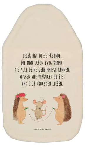 Mr. & Mrs. Panda Wärmflasche Igel Seilhüpfen - Weiß