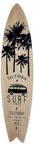 ATMOSPHERA Surfboard South Bay, weißer Druck, Farbe: schwarz