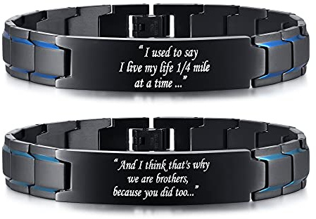Armband Herren Papa Uhrenarmband Edelstahl:VNOX Armreif Herren|Armbänder Herren Männer mit Gravur|Edelstahl Armband Herren|Vatertagsgeschenk