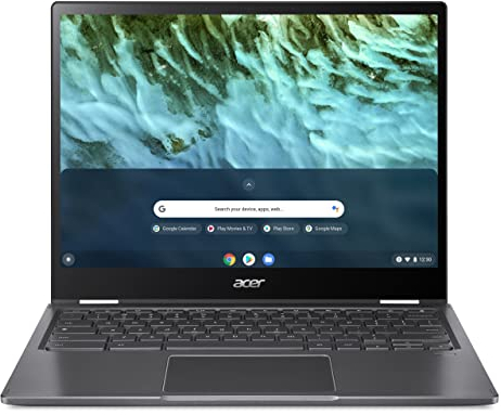 acer Chromebook Spin 713 (CP713-3W-57R0) Laptop | 13 QHD Display | Intel Core i5-1135G7 | 8 GB RAM | 256 GB SSD | Intel Iris Xe Graphics | Google ChromeOS | grau