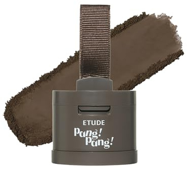 ETUDE Hair Pang Pang hair powder for men and women, Dark Brown, Waterproof, for eyebrow colors, Hairline and Thin Hair, Hairline Powder