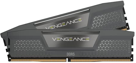 CORSAIR Vengeance DDR5 64Go (4 x 16Go) Jusqu'à 6000MHz AMD Intel RAM | Mémoire pour Ordinateur de Bureau, Compatible AMD EXPO et Intel XMP 3.0, CL36, Gris, CMK64GX5M4B6000Z36