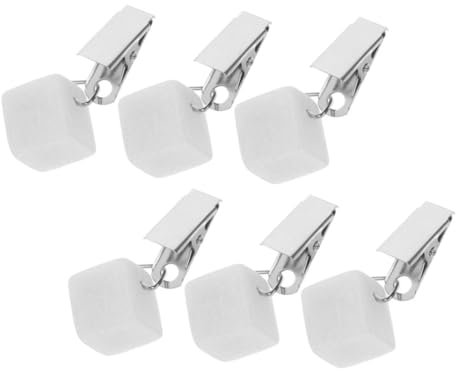 GOOHOCHY 6stücke Tischdeckengewichte Mit Clip Tischdeckenclips Aus Metall Praktische Tischdeckenhalterungen Für Esszimmer Und Outdoor-Gebrauch