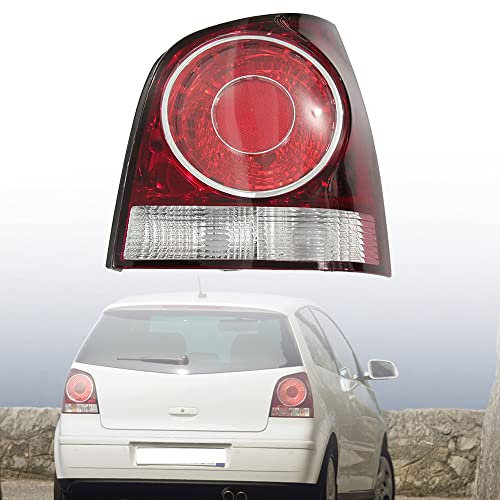 BYBEST Rücklicht Heckleuchte Rückleuchte für Polo GTI 9N 9N3 2005-2010, Auto Heckklappe Rückleuchten Linke Rechte Rücklichter, Red- Right